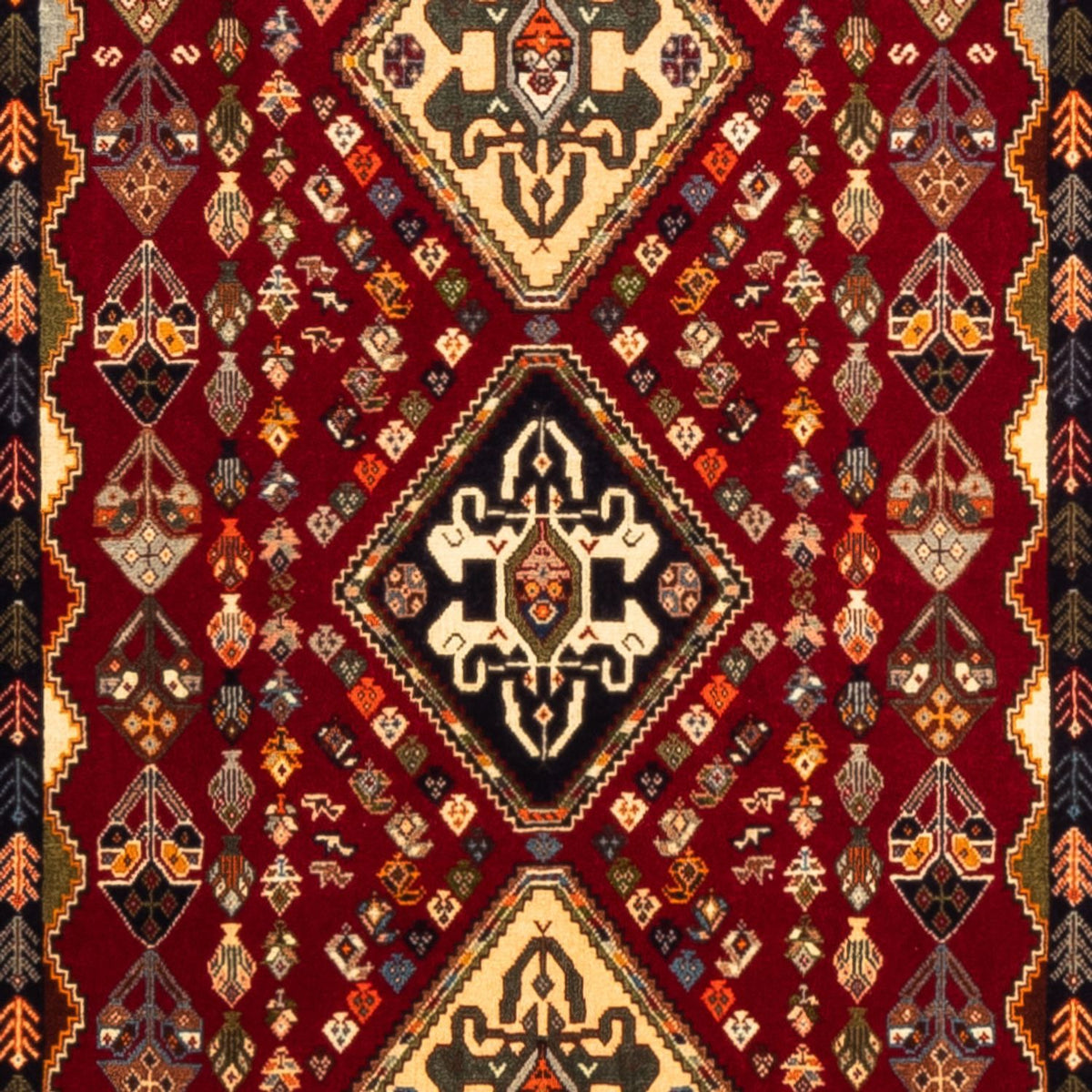 Løber Persisk tæppe - Nomadisk - 308 x 82 cm - rød