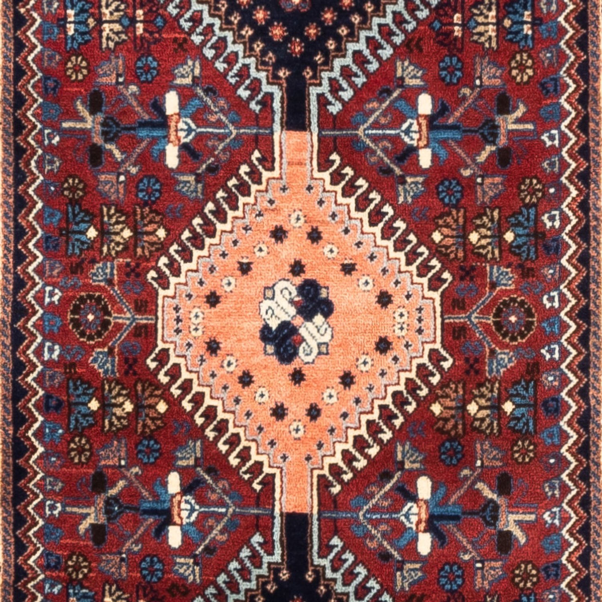 Løber Persisk tæppe - Nomadisk - 294 x 87 cm - rød