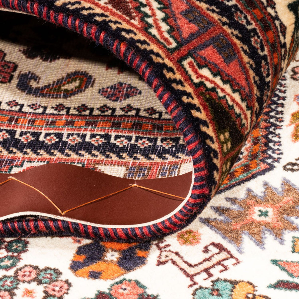 Løber Persisk tæppe - Nomadisk - 250 x 80 cm - creme