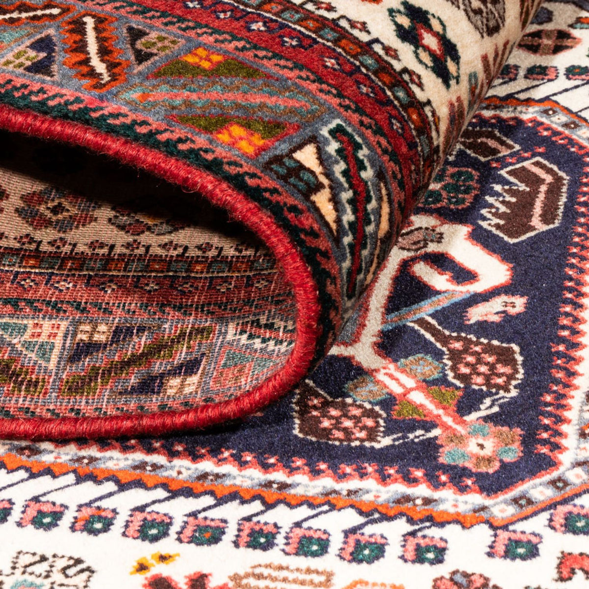 Løber Persisk tæppe - Nomadisk - 257 x 85 cm - creme