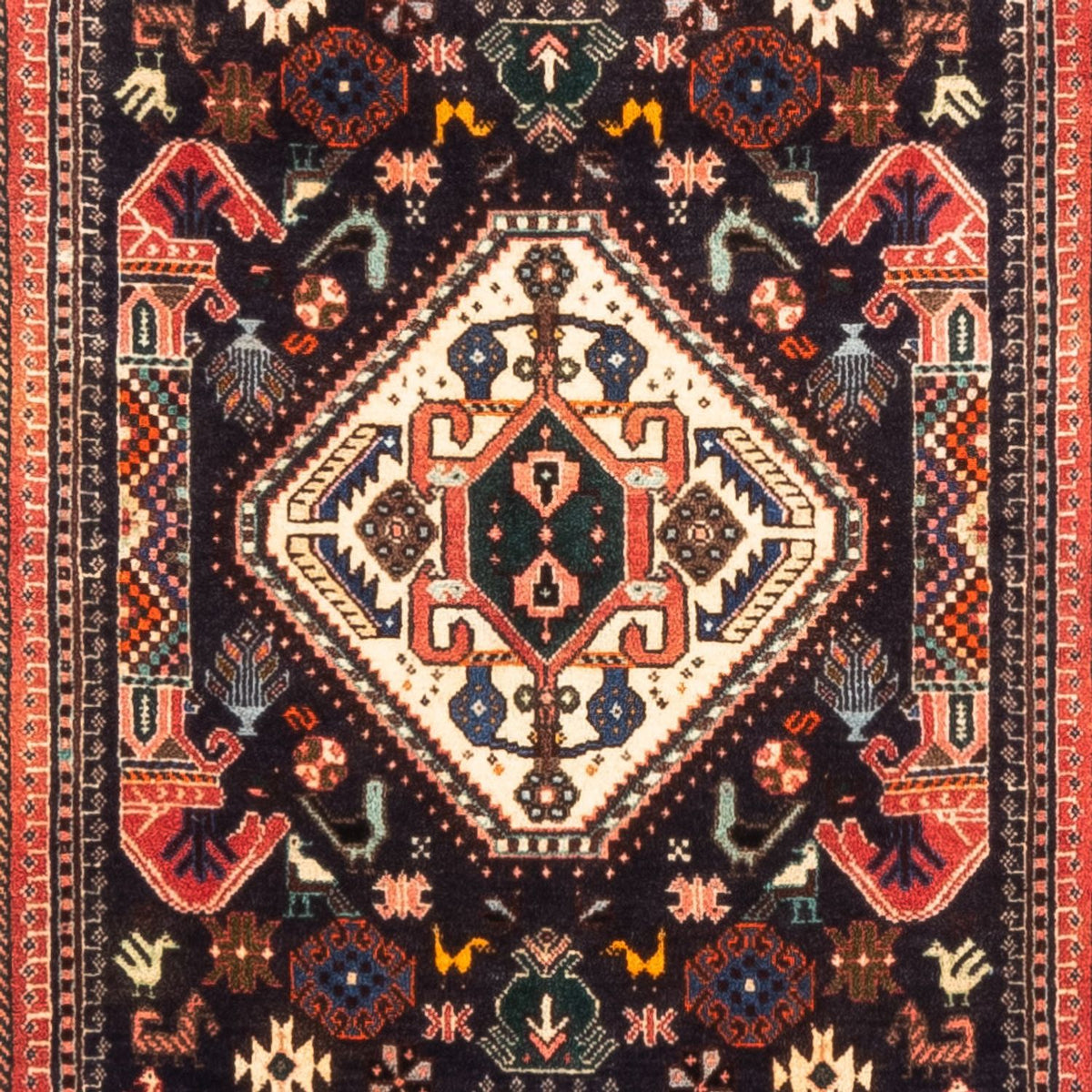 Løber Persisk tæppe - Nomadisk - 297 x 74 cm - mørkeblå