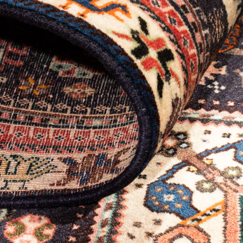 Løber Persisk tæppe - Nomadisk - 297 x 74 cm - mørkeblå