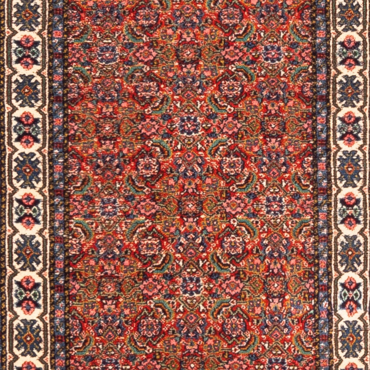 Løber Persisk tæppe - Tabriz - 330 x 70 cm - rød