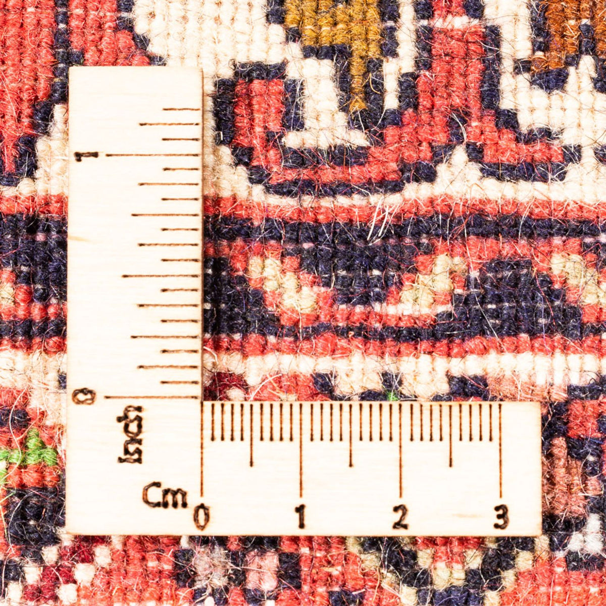 Persisk tæppe - Bijar - Royal - 86 x 63 cm - rød