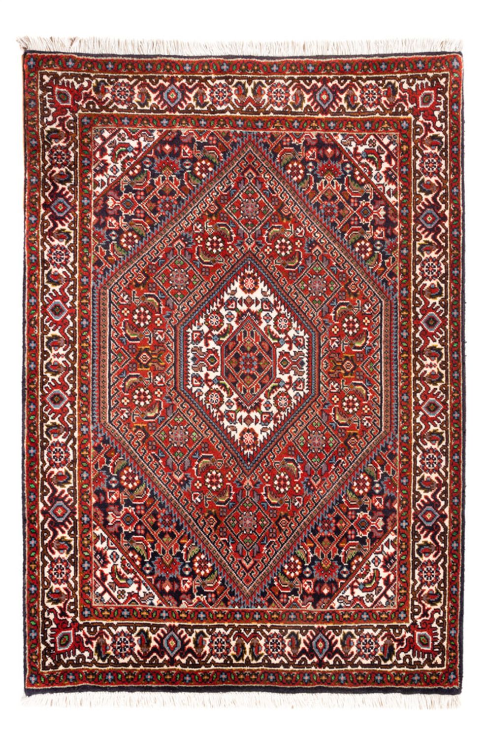 Persisk tæppe - Bijar - Royal - 100 x 72 cm - rød