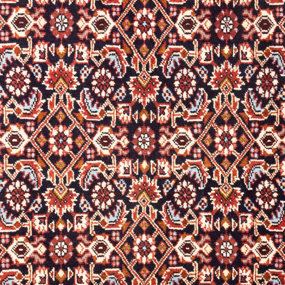 Persisk tæppe - Bijar - Royal - 98 x 72 cm - mørkeblå
