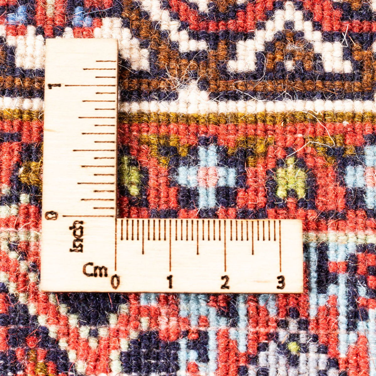 Persisk tæppe - Bijar - Royal - 102 x 72 cm - rød