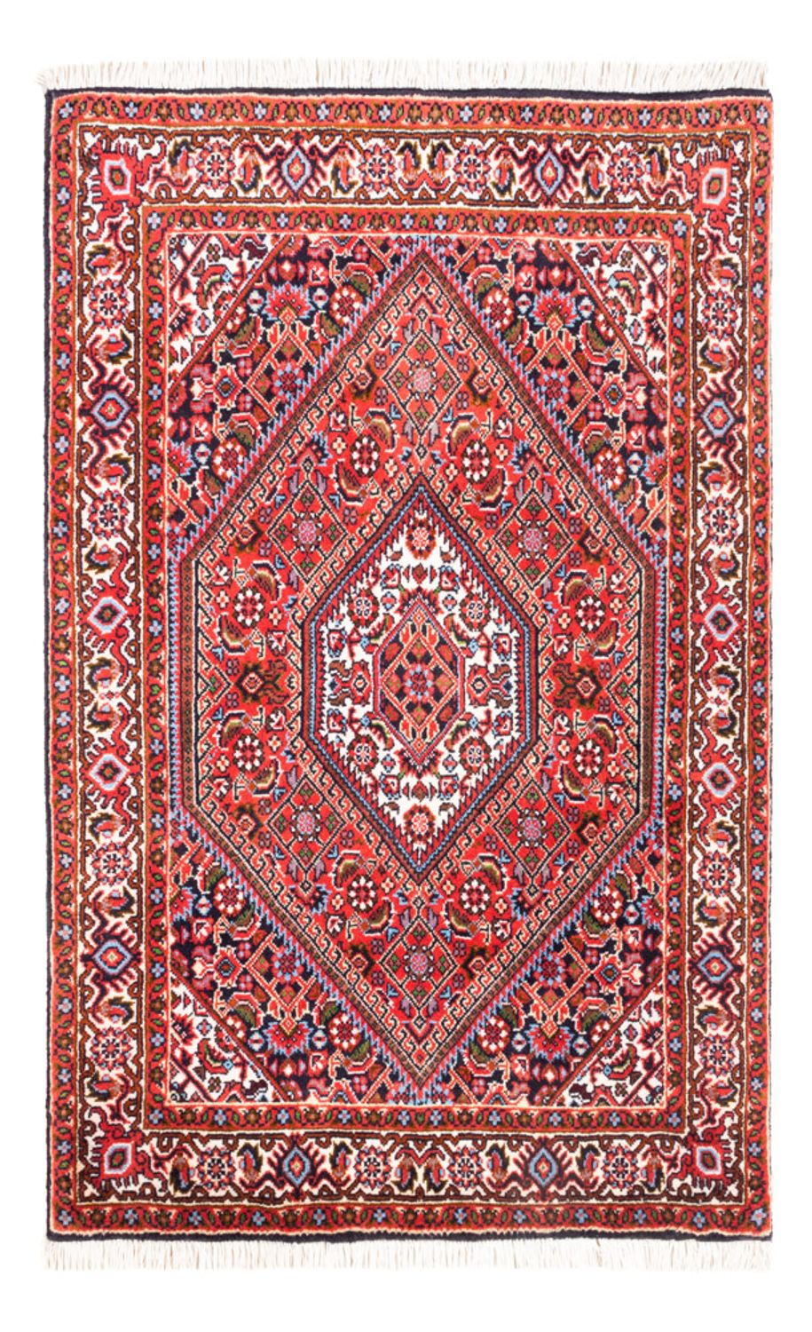 Persisk tæppe - Bijar - Royal - 108 x 70 cm - rød