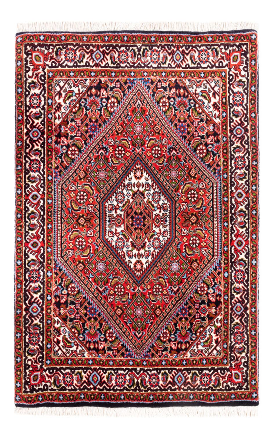 Persisk tæppe - Bijar - Royal - 104 x 72 cm - rød