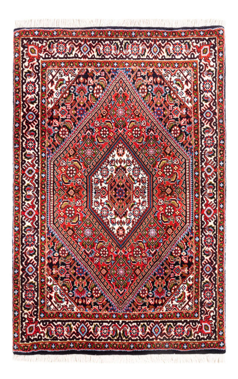 Persisk tæppe - Bijar - Royal - 104 x 72 cm - rød