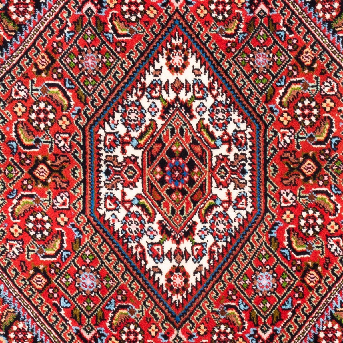 Persisk tæppe - Bijar - Royal - 104 x 72 cm - rød