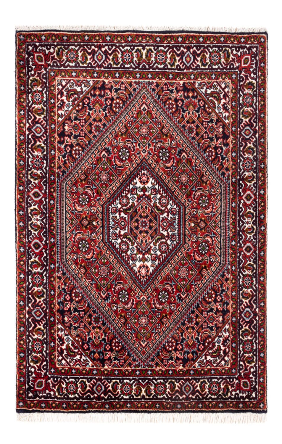 Persisk tæppe - Bijar - Royal - 100 x 68 cm - rød