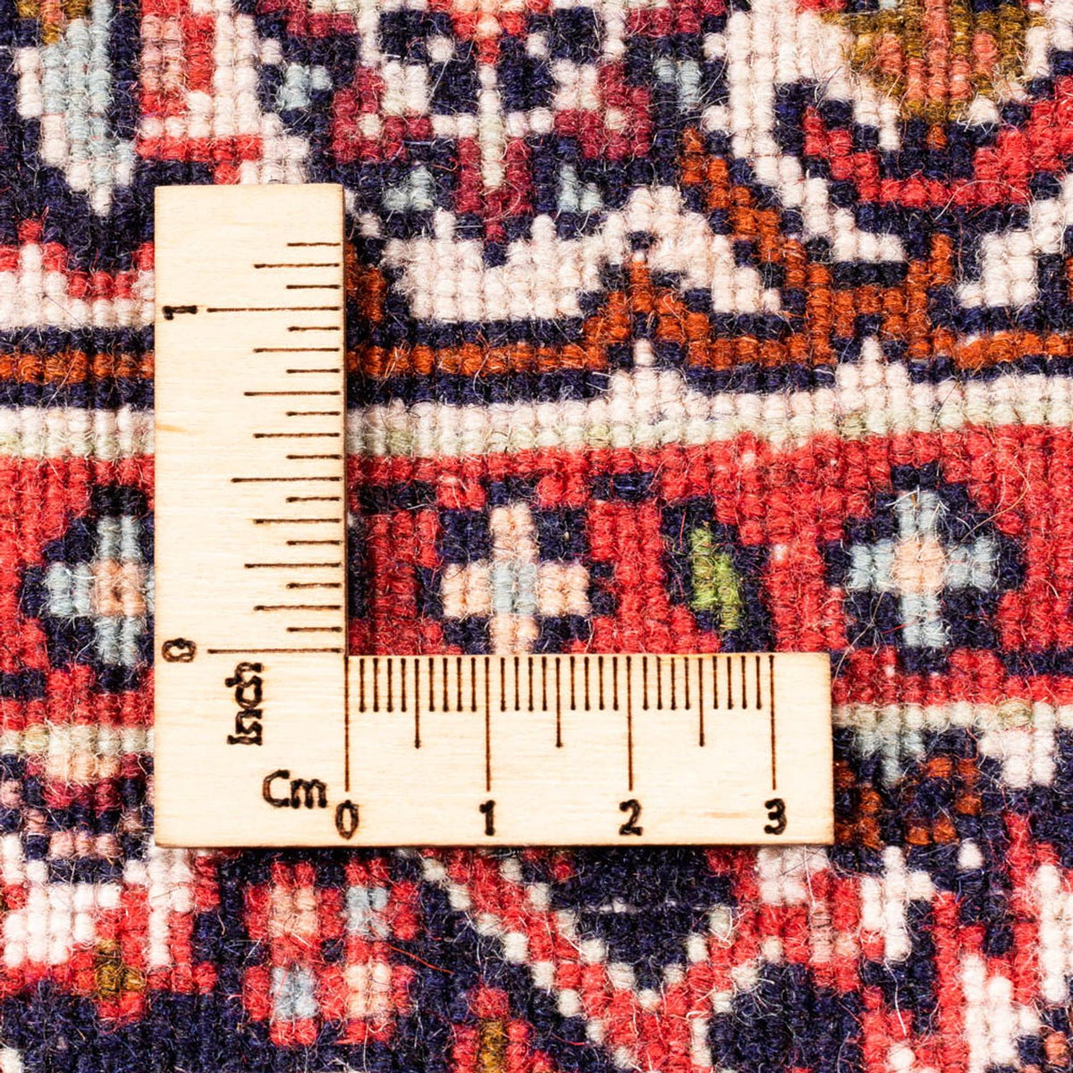 Persisk tæppe - Bijar - Royal - 94 x 72 cm - rød