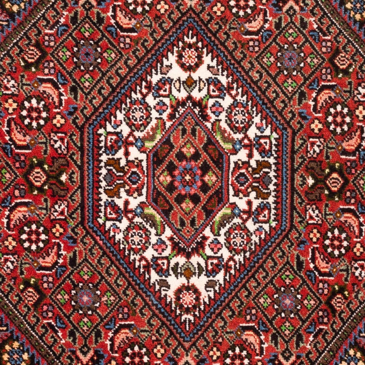Persisk tæppe - Bijar - Royal - 98 x 70 cm - rød