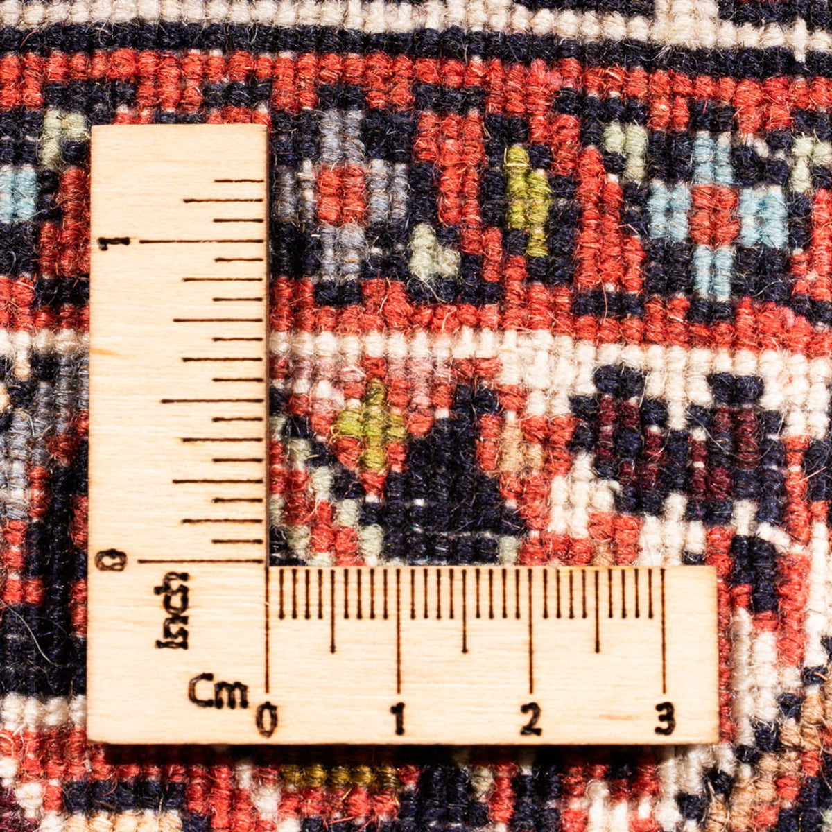 Persisk tæppe - Bijar - Royal - 104 x 74 cm - rød