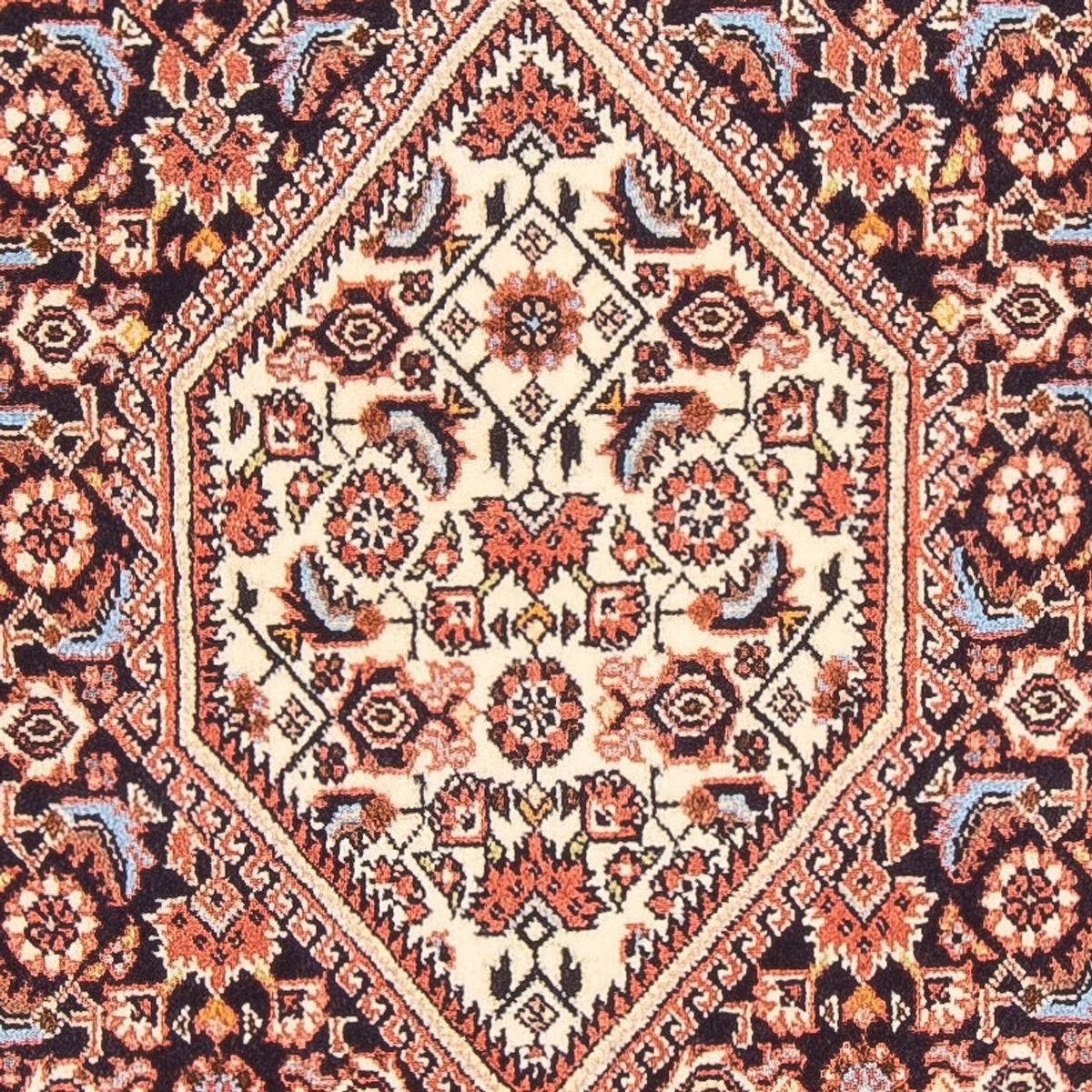 Persisk tæppe - Bijar - Royal - 136 x 83 cm - mørkeblå