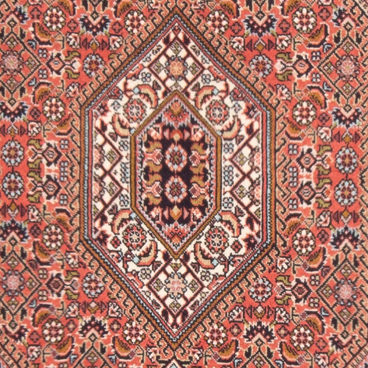 Persisk tæppe - Bijar - Royal - 132 x 84 cm - rød