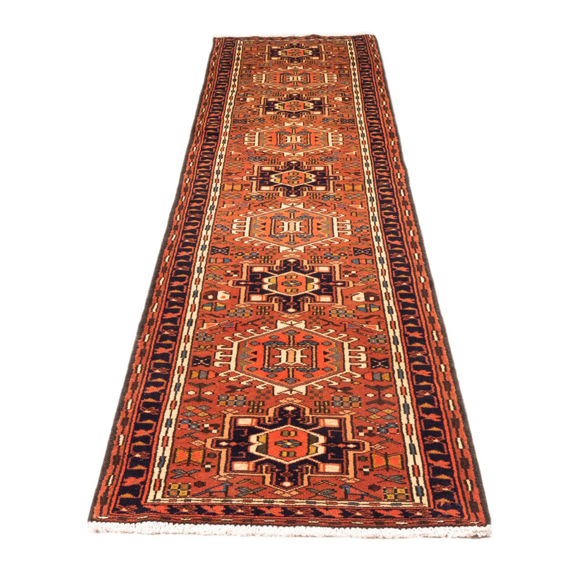 Løber Persisk tæppe - Nomadisk - 306 x 68 cm - rød