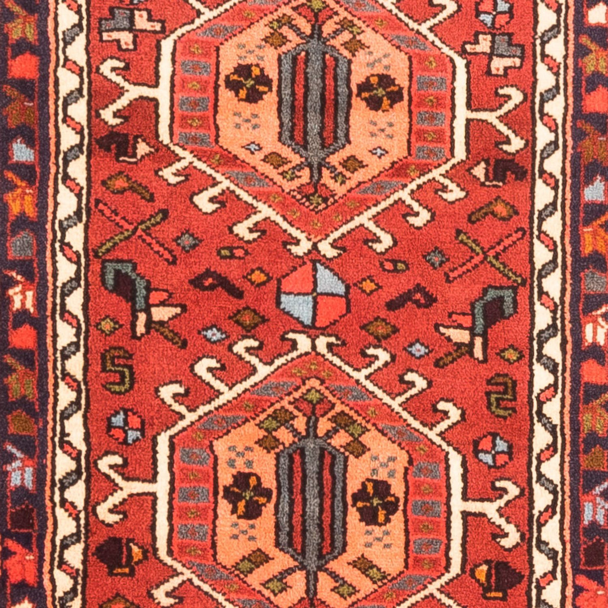 Løber Persisk tæppe - Nomadisk - 276 x 75 cm - rød