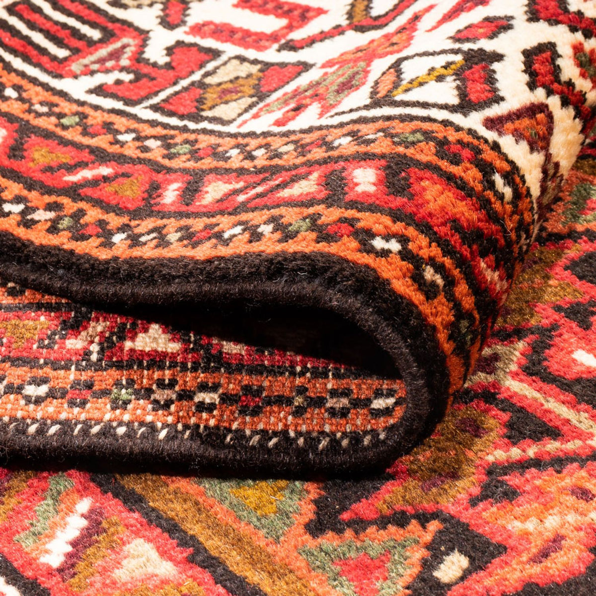 Løber Persisk tæppe - Nomadisk - 468 x 74 cm - creme