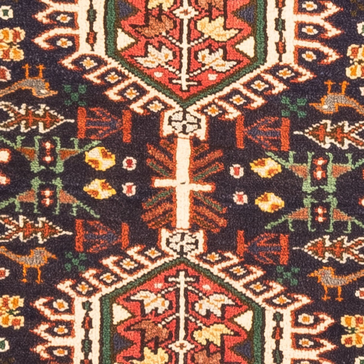 Persisk tæppe - Nomadisk - 146 x 70 cm - mørkeblå