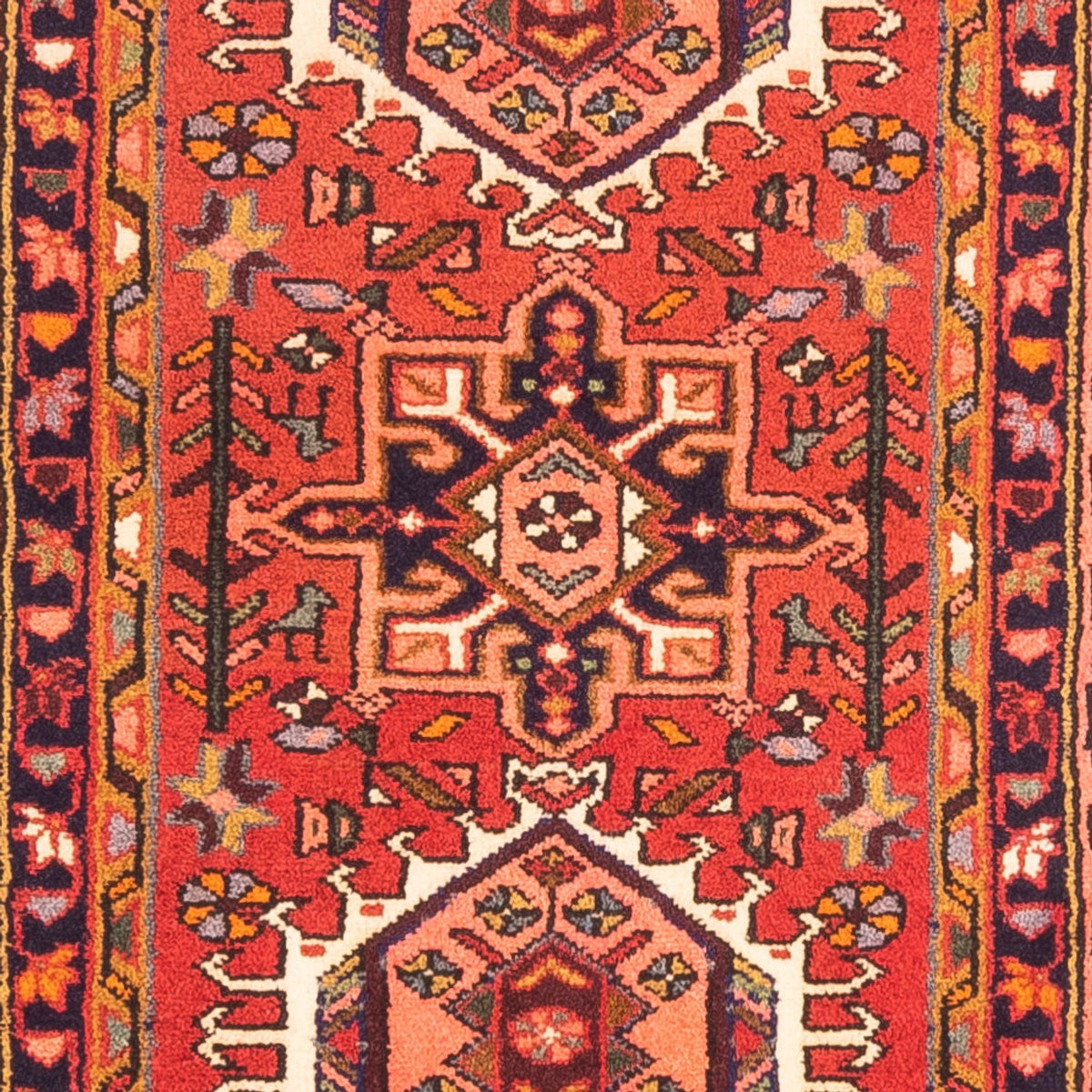 Løber Persisk tæppe - Nomadisk - 301 x 68 cm - rød