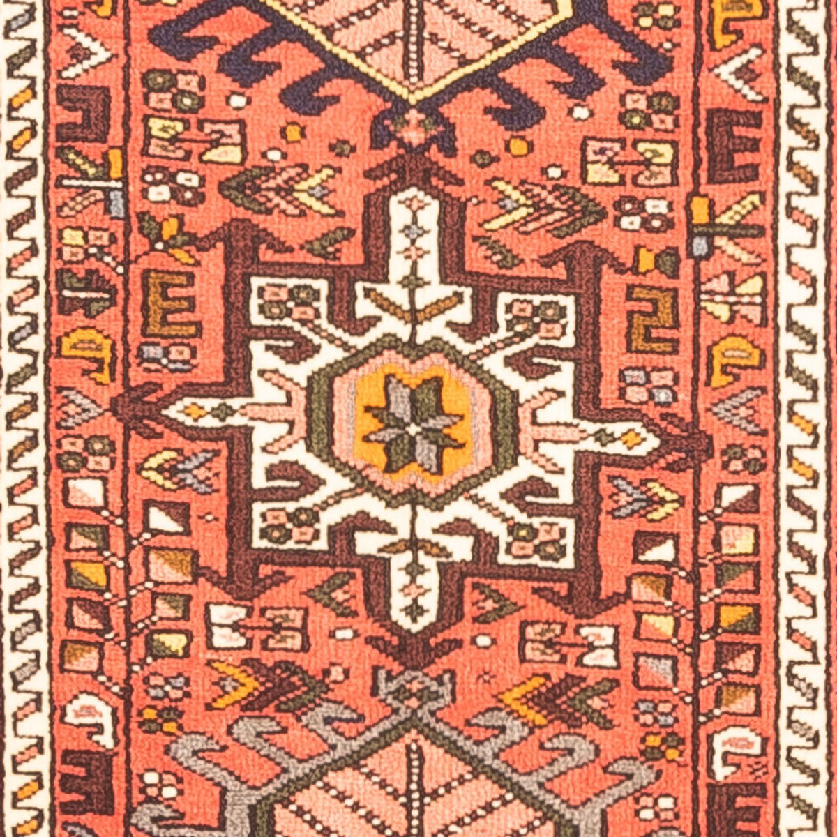Løber Persisk tæppe - Nomadisk - 394 x 73 cm - rød