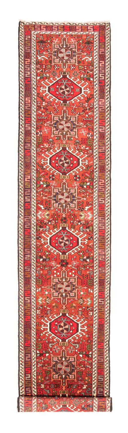 Løber Persisk tæppe - Nomadisk - 388 x 80 cm - rød