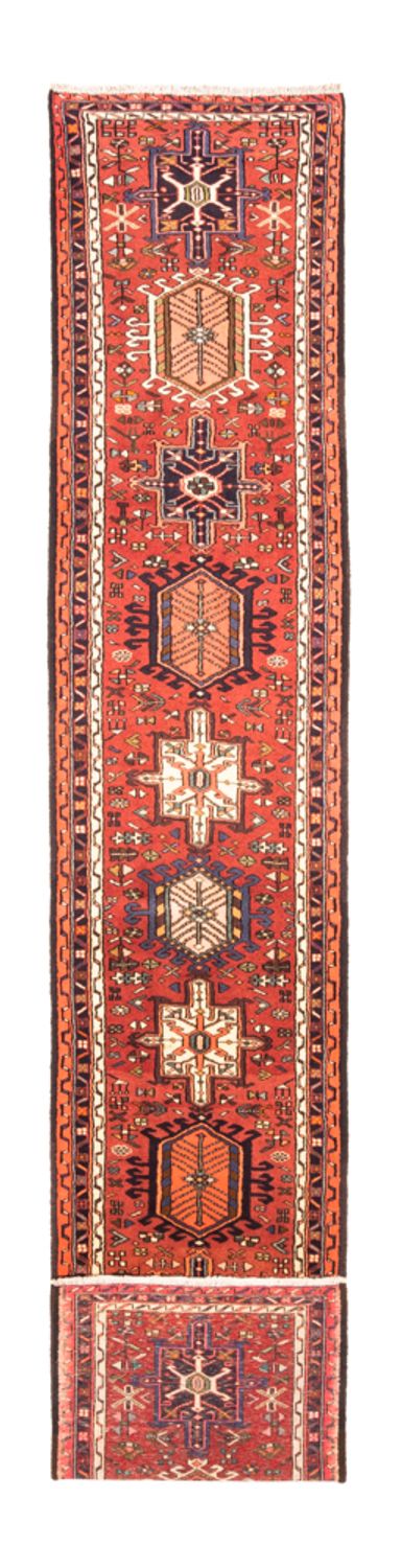 Løber Persisk tæppe - Nomadisk - 406 x 73 cm - rød