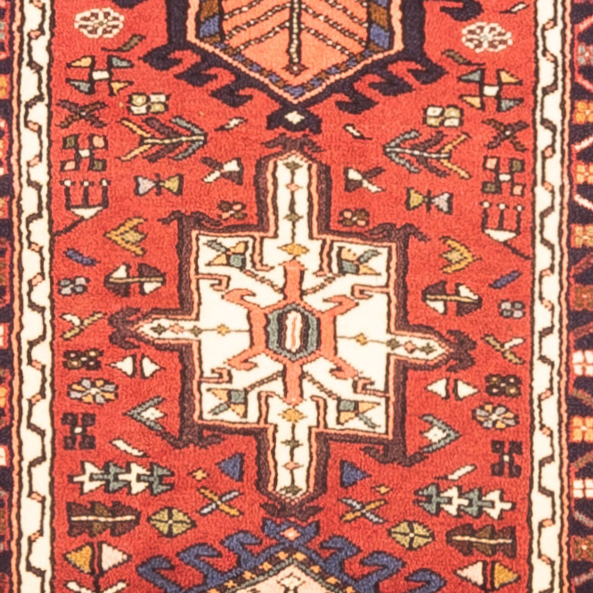 Løber Persisk tæppe - Nomadisk - 406 x 73 cm - rød