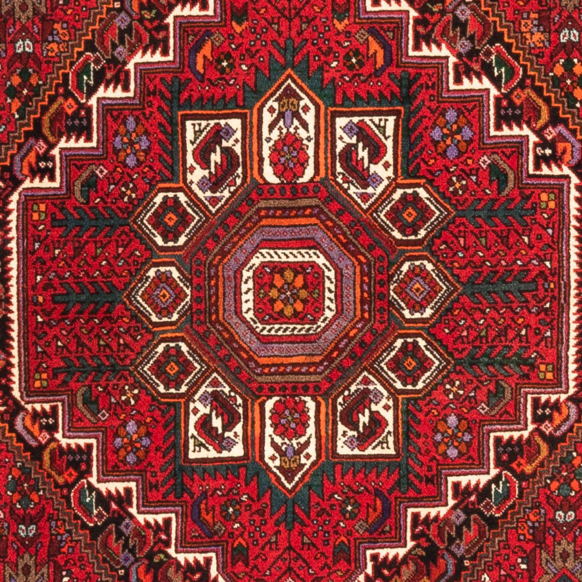 Persisk tæppe - Nomadisk - 150 x 105 cm - rød