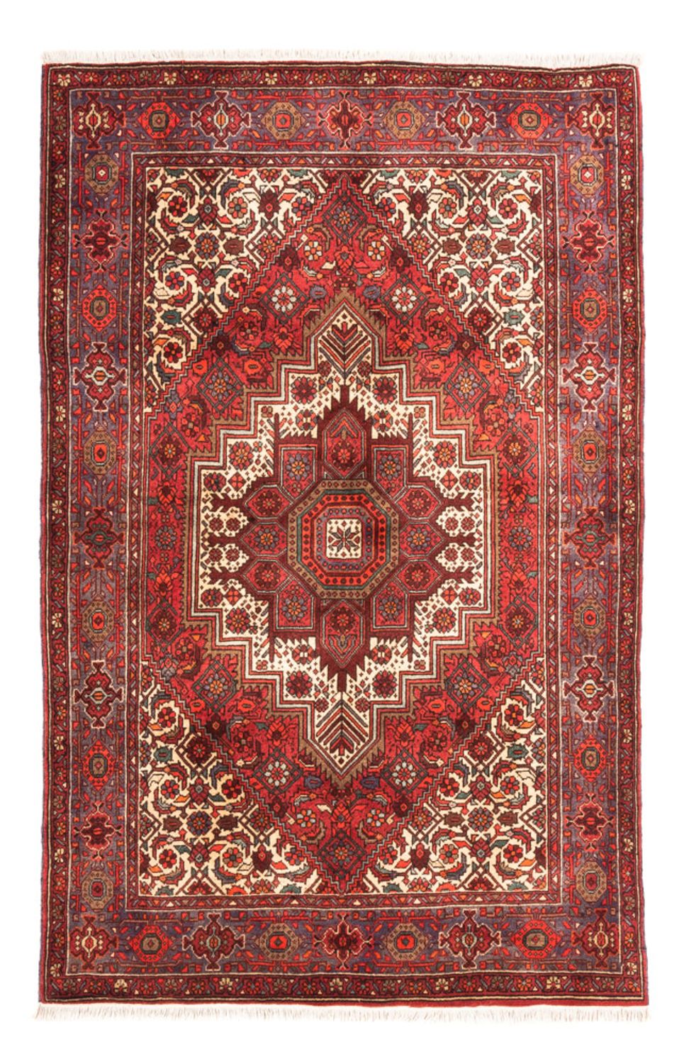 Persisk tæppe - Nomadisk - 152 x 102 cm - rød