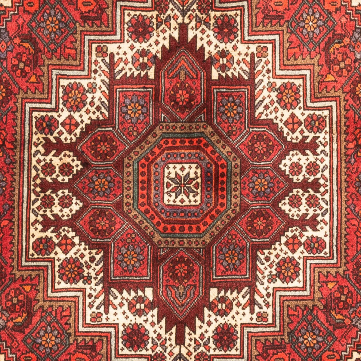 Persisk tæppe - Nomadisk - 152 x 102 cm - rød