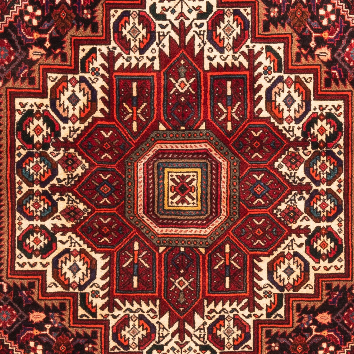Gabbeh Tæppe - Loribaft Persisk - 157 x 100 cm - rød