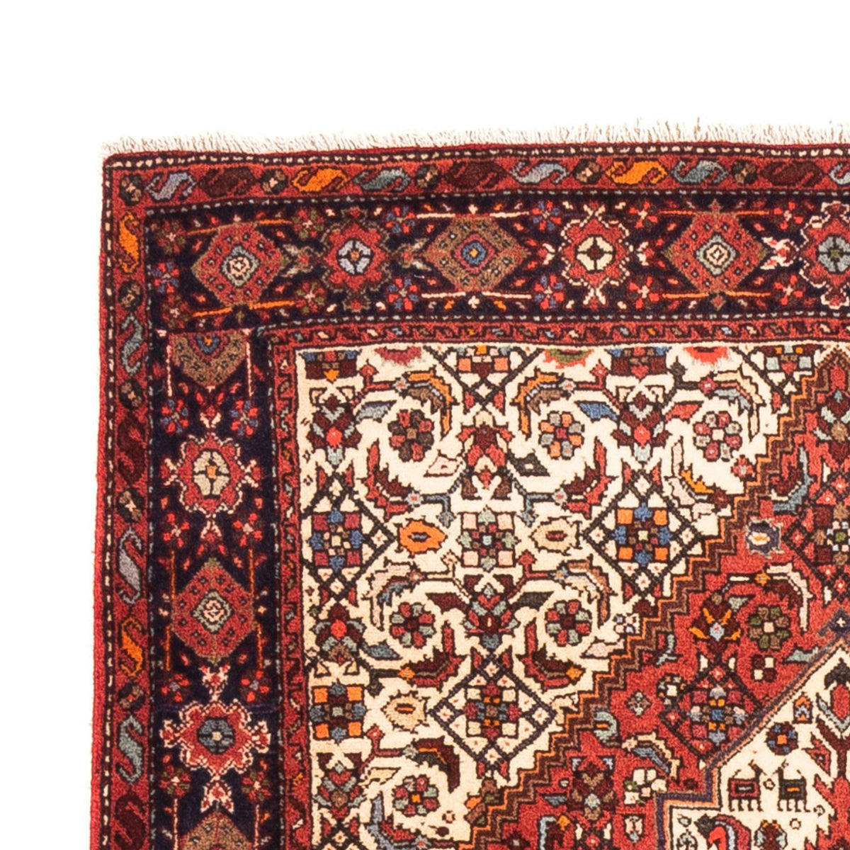 Persisk tæppe - Nomadisk - 145 x 103 cm - creme