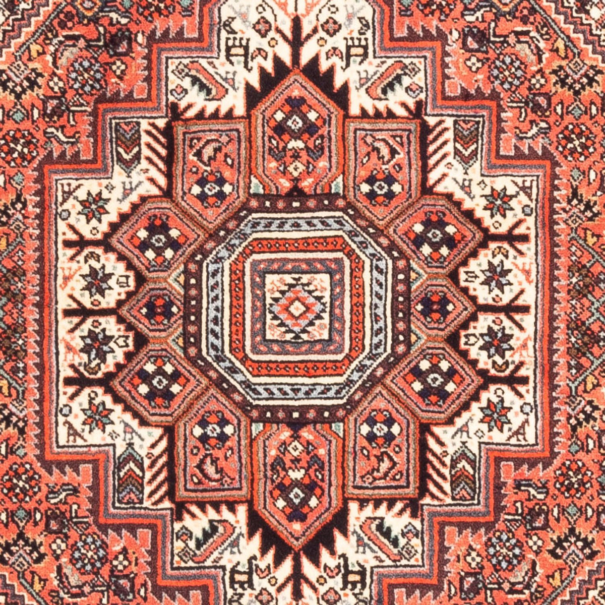 Persisk tæppe - Nomadisk - 155 x 106 cm - rød