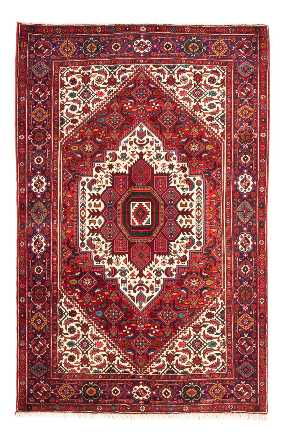 Persisk tæppe - Nomadisk - 156 x 108 cm - rød