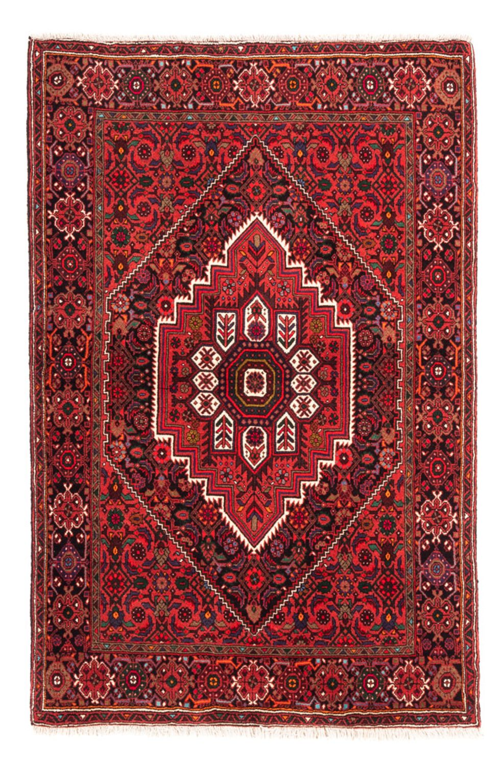 Persisk tæppe - Nomadisk - 155 x 105 cm - rød