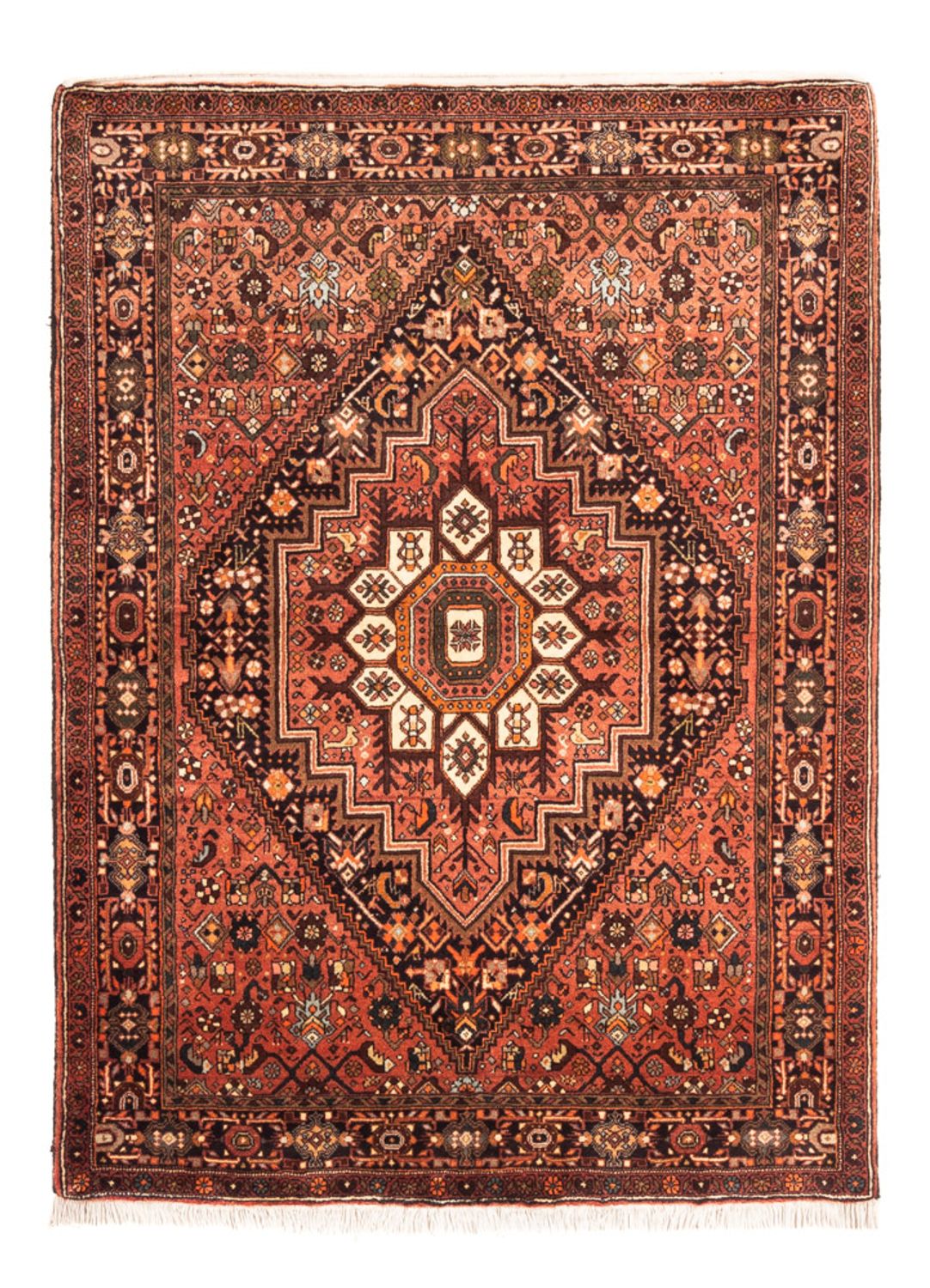 Persisk tæppe - Nomadisk - 155 x 109 cm - rød