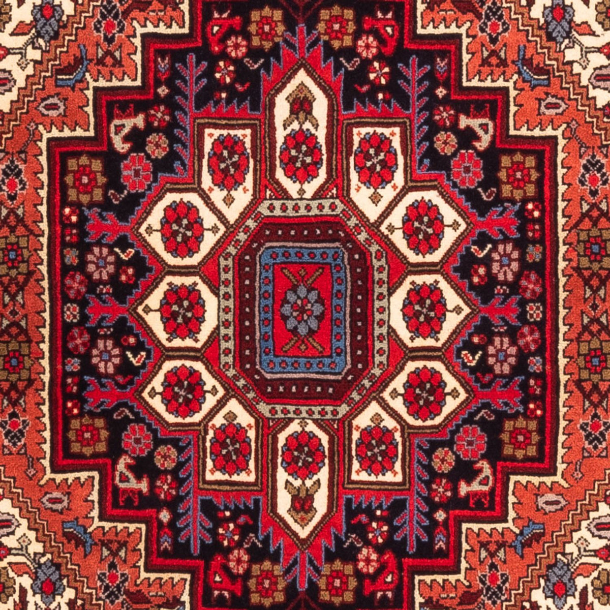 Persisk tæppe - Nomadisk - 155 x 108 cm - beige