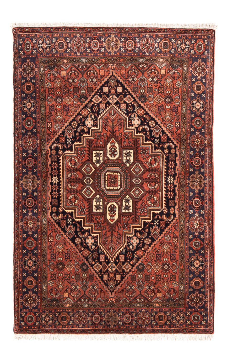Persisk tæppe - Nomadisk - 138 x 94 cm - rust