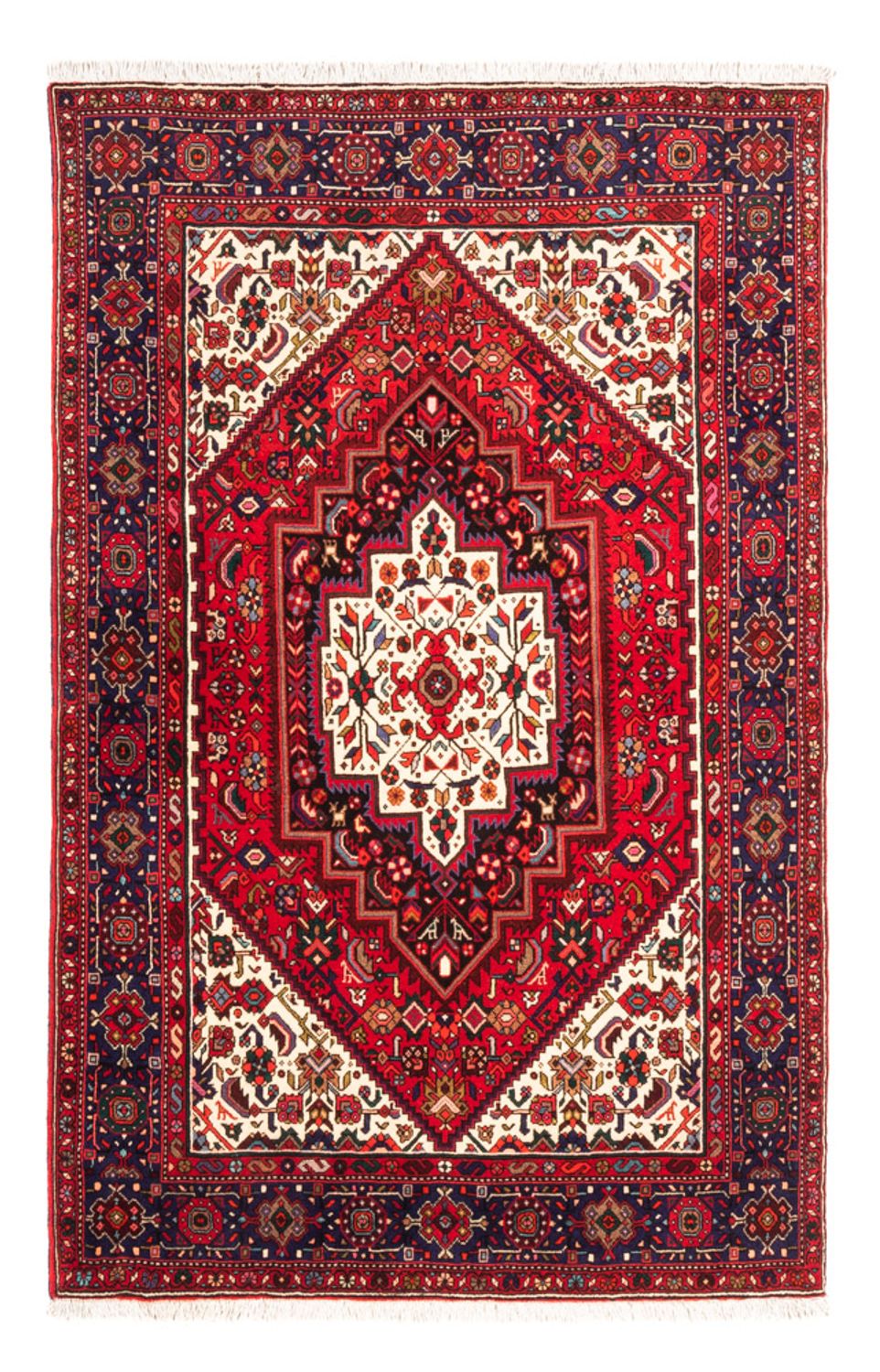 Persisk tæppe - Nomadisk - 150 x 98 cm - rød