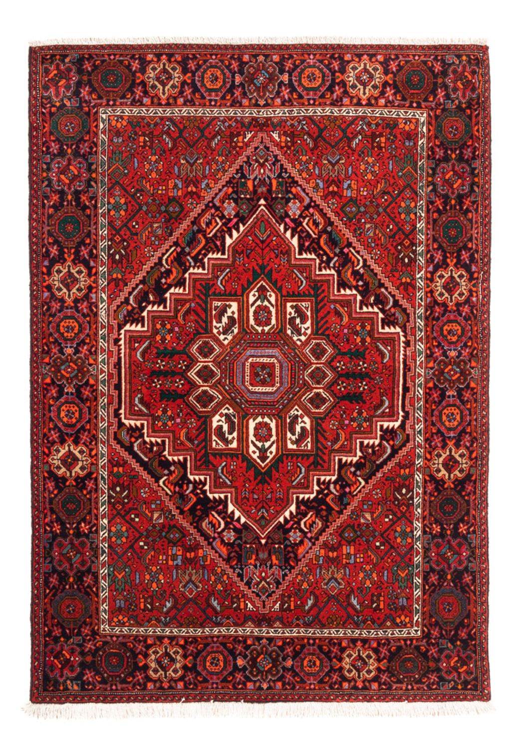 Persisk tæppe - Nomadisk - 143 x 104 cm - rød