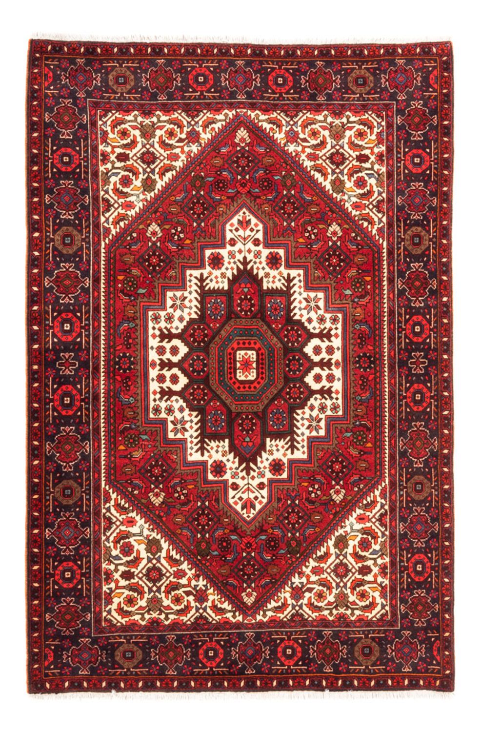 Persisk tæppe - Nomadisk - 143 x 100 cm - rød
