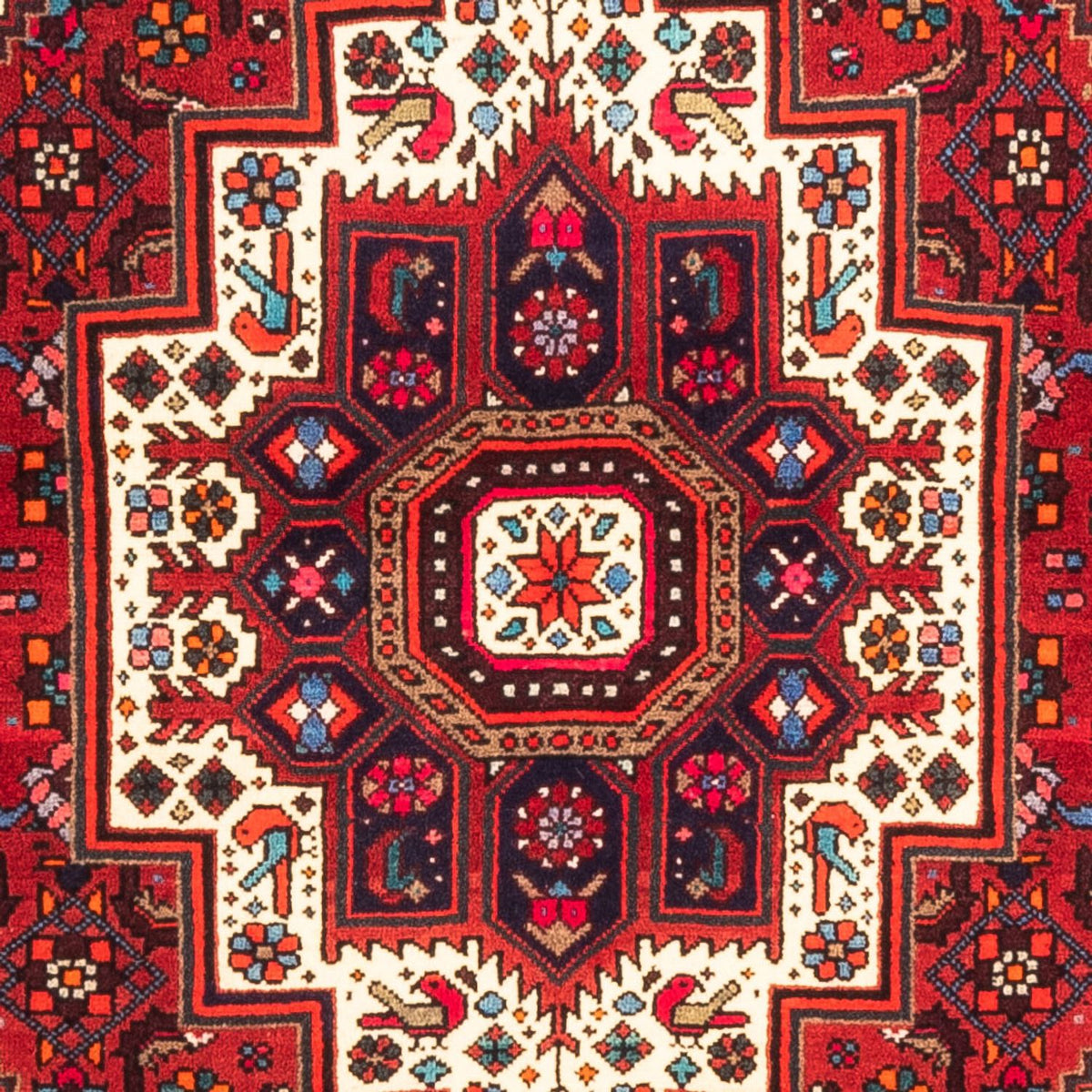 Persisk tæppe - Nomadisk - 148 x 100 cm - rød