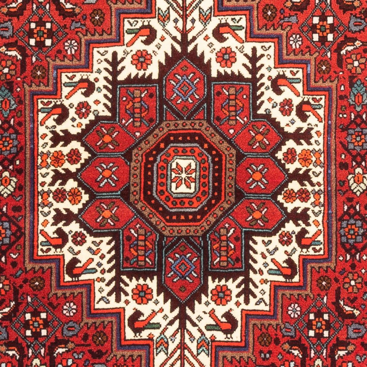 Persisk tæppe - Nomadisk - 160 x 100 cm - rød