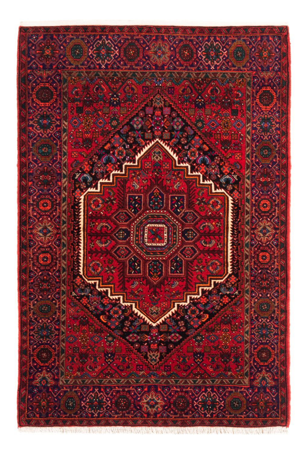 Persisk tæppe - Nomadisk - 155 x 101 cm - rød