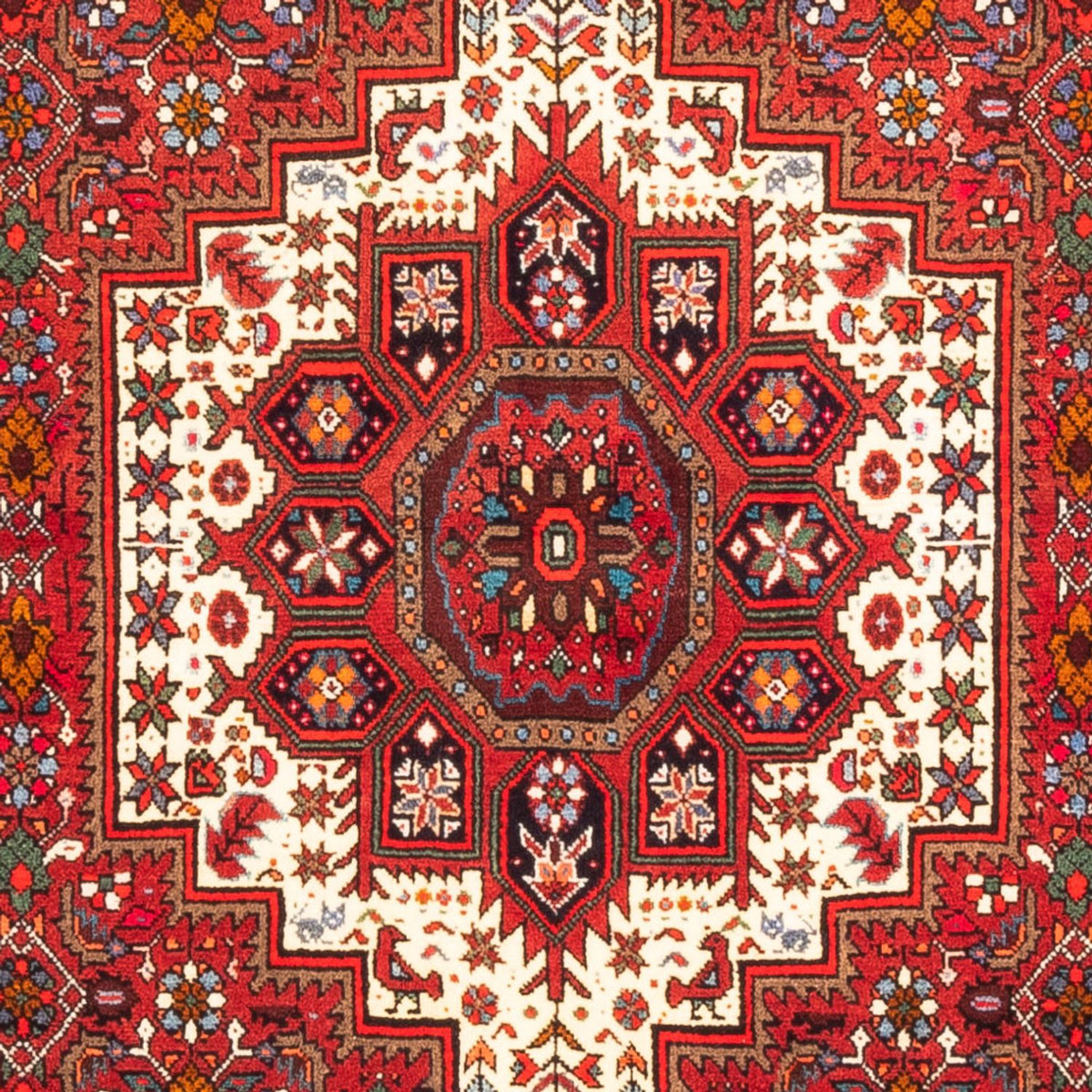 Persisk tæppe - Nomadisk - 147 x 103 cm - rød