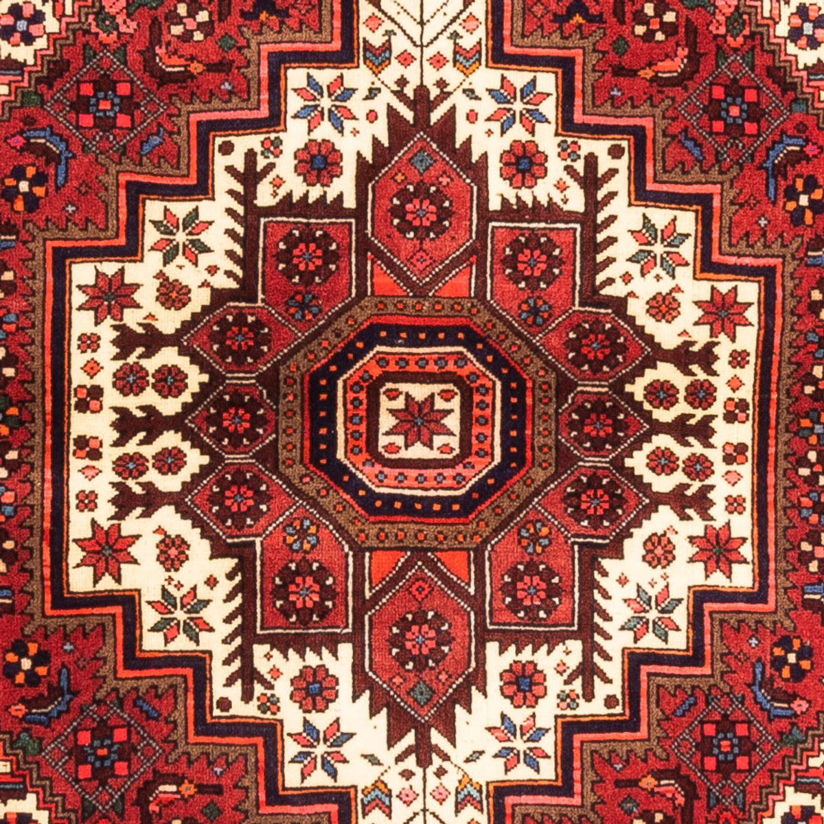 Persisk tæppe - Nomadisk - 150 x 100 cm - rød
