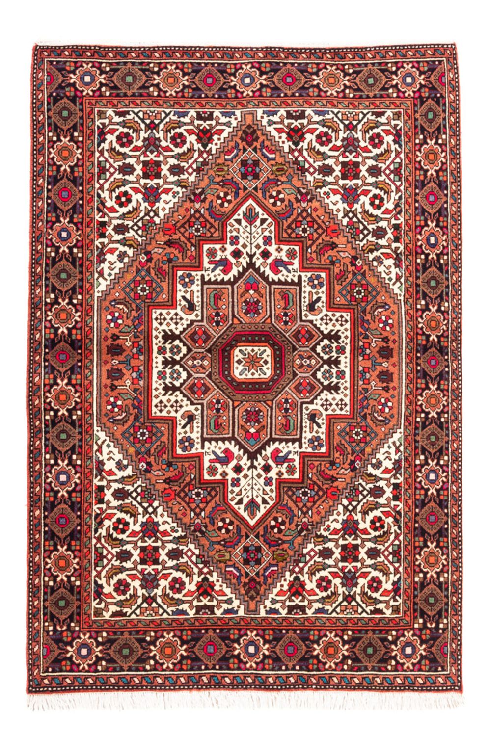 Persisk tæppe - Nomadisk - 146 x 100 cm - rød
